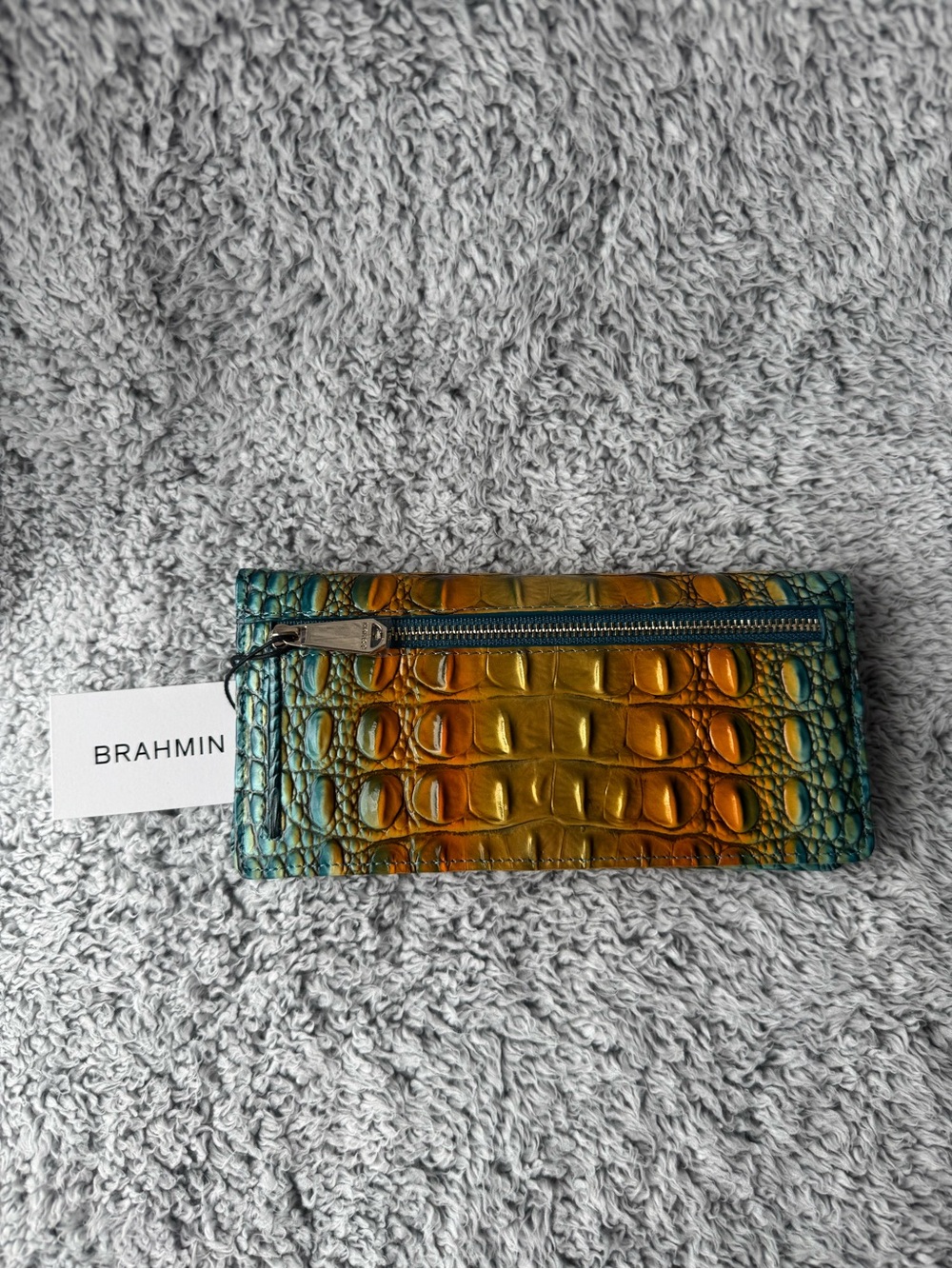 Brahmin Ady Wallet Bermuda Ombré Melbourne Genuine Leather NWT - Picture 9 of 9